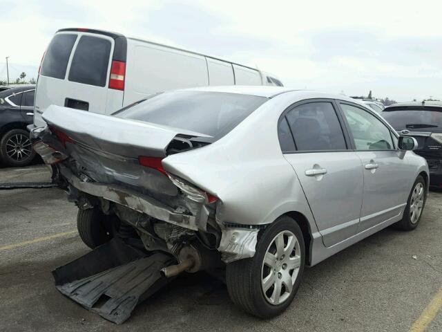 19XFA1F57AE022229 - 2010 HONDA CIVIC LX SILVER photo 4