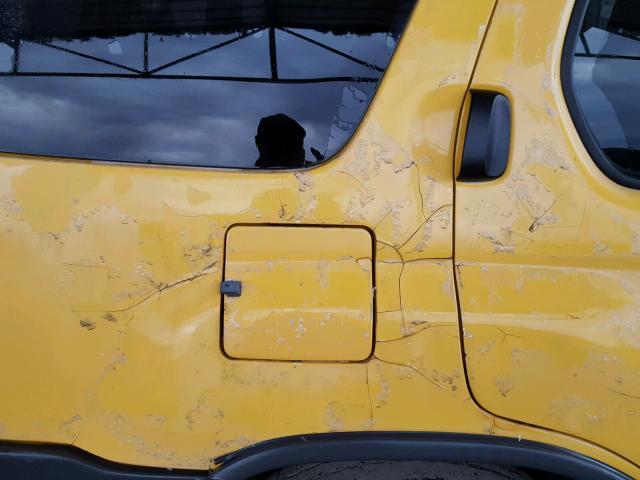 5N1ED28Y91C562961 - 2001 NISSAN XTERRA XE YELLOW photo 9