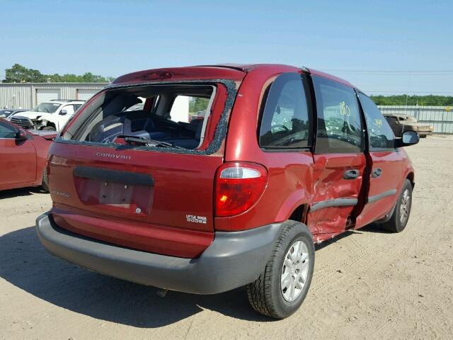 1D4GP25B66B517772 - 2006 DODGE CARAVAN SE RED photo 4