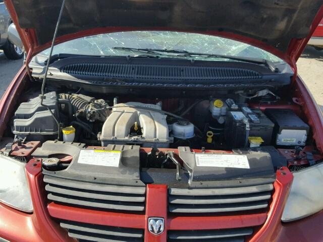 1D4GP25B66B517772 - 2006 DODGE CARAVAN SE RED photo 7