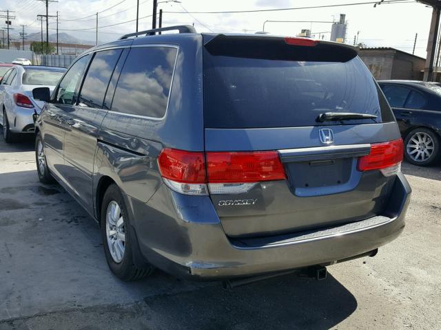 5FNRL3H63AB081927 - 2010 HONDA ODYSSEY EX GRAY photo 3