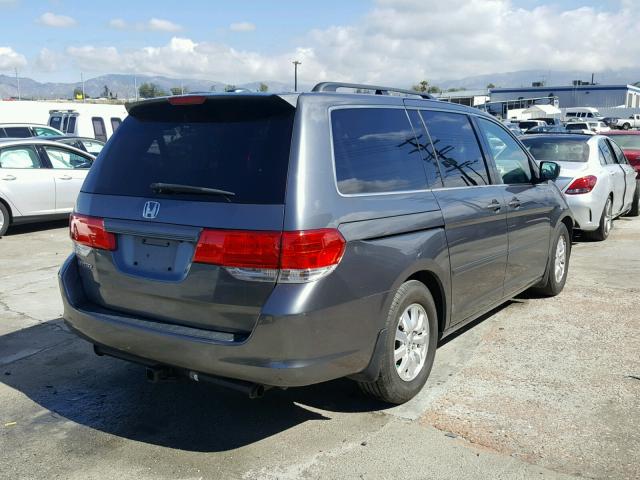 5FNRL3H63AB081927 - 2010 HONDA ODYSSEY EX GRAY photo 4