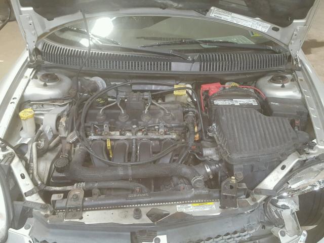 1B3ES56C75D172848 - 2005 DODGE NEON SXT SILVER photo 7