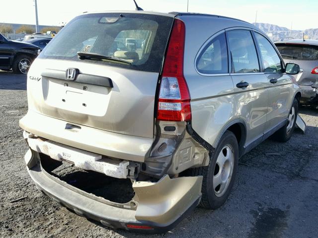 JHLRE38339C013087 - 2009 HONDA CR-V LX GOLD photo 4