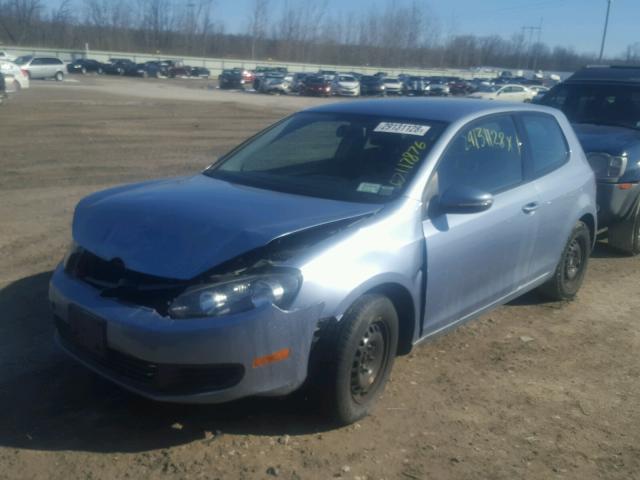 WVWAB7AJ7AW264524 - 2010 VOLKSWAGEN GOLF 蓝色 照片 2