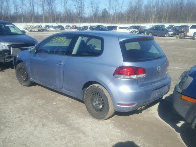 WVWAB7AJ7AW264524 - 2010 VOLKSWAGEN GOLF 蓝色 照片 3