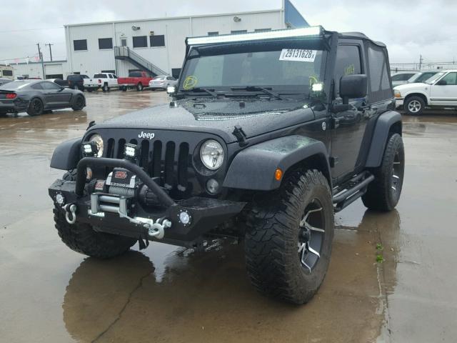 1C4AJWAG5EL103033 - 2014 JEEP WRANGLER S BLACK photo 2