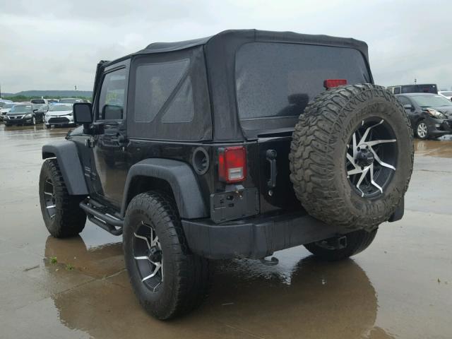 1C4AJWAG5EL103033 - 2014 JEEP WRANGLER S შავი ფოტო 3