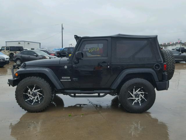 1C4AJWAG5EL103033 - 2014 JEEP WRANGLER S შავი ფოტო 9