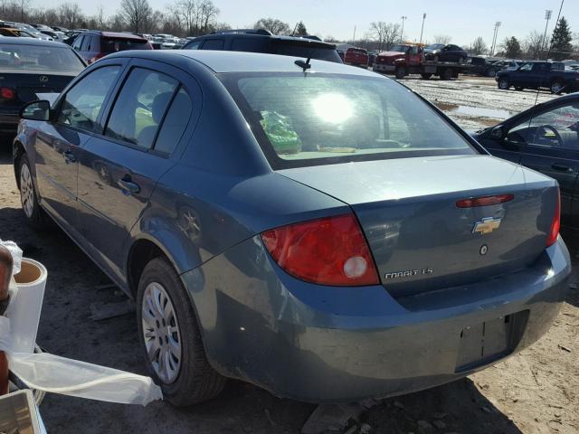 1G1AS58H397226388 - 2009 CHEVROLET COBALT LS BLUE photo 3