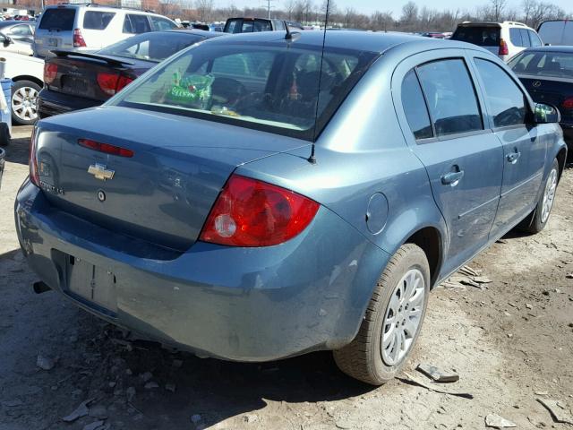 1G1AS58H397226388 - 2009 CHEVROLET COBALT LS BLUE photo 4