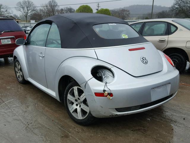 3VWRF31Y96M311702 - 2006 VOLKSWAGEN NEW BEETLE 银色 照片 3