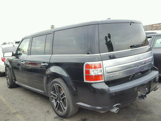 2FMGK5D87DBD05825 - 2013 FORD FLEX LIMIT BLACK photo 3