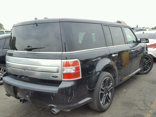 2FMGK5D87DBD05825 - 2013 FORD FLEX LIMIT BLACK photo 4