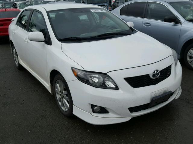 1NXBU4EEXAZ281528 - 2010 TOYOTA COROLLA BA WHITE photo 1