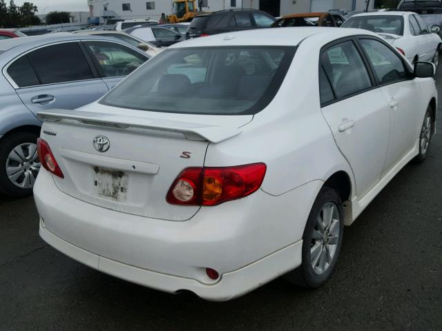 1NXBU4EEXAZ281528 - 2010 TOYOTA COROLLA BA WHITE photo 4