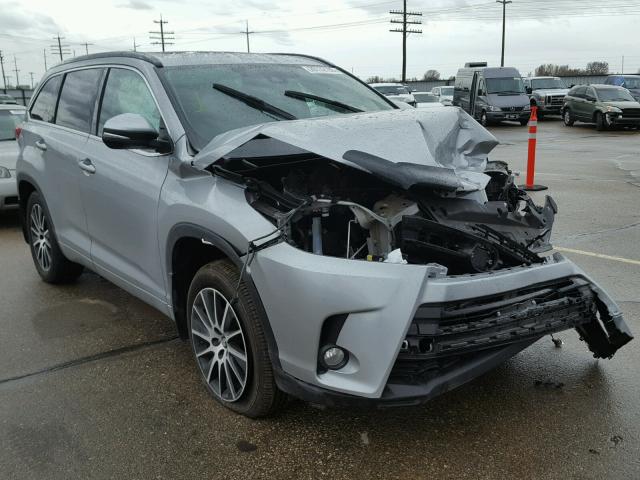 5TDJZRFHXHS364270 - 2017 TOYOTA HIGHLANDER SILVER photo 1