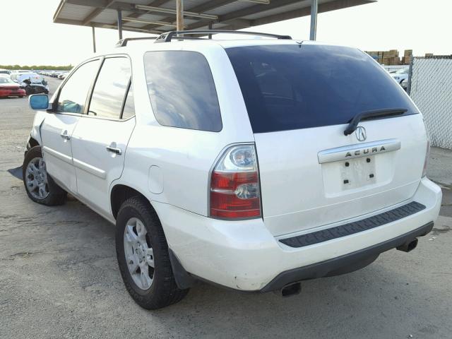 2HNYD18666H503763 - 2006 ACURA MDX TOURIN WHITE photo 3