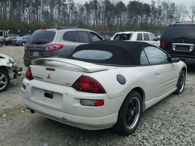 4A3AE85HX1E142148 - 2001 MITSUBISHI ECLIPSE SP WHITE photo 4