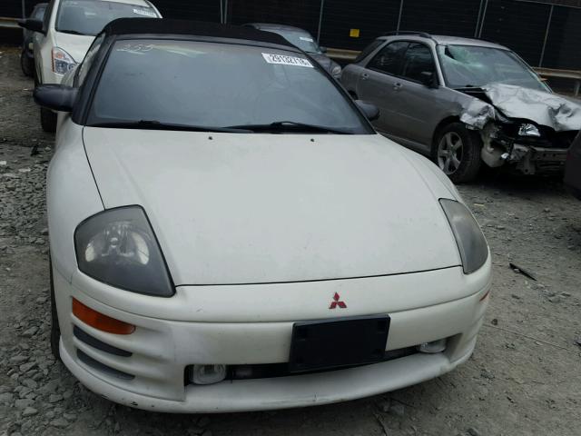 4A3AE85HX1E142148 - 2001 MITSUBISHI ECLIPSE SP WHITE photo 9