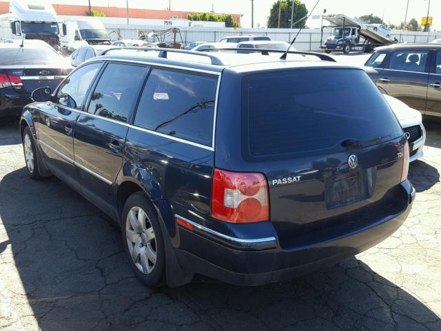 WVWCE63BX5E150674 - 2005 VOLKSWAGEN PASSAT GLS BLUE photo 3