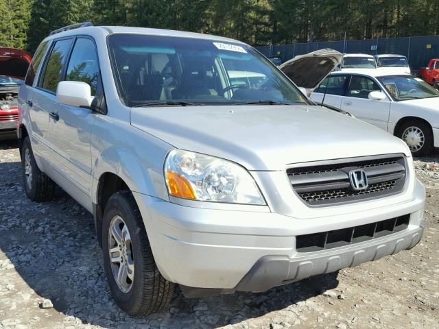 2HKYF18614H568704 - 2004 HONDA PILOT EXL SILVER photo 1