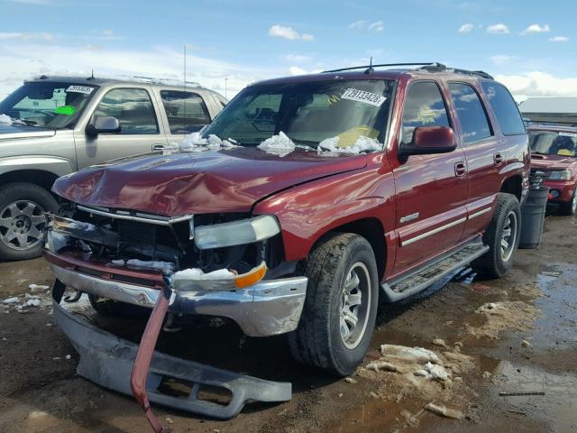 1GNEK13Z73J294566 - 2003 CHEVROLET TAHOE K150 BURGUNDY photo 2