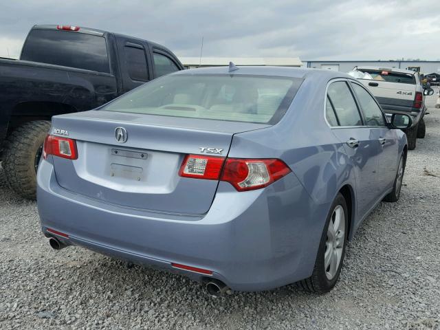 JH4CU26609C022857 - 2009 ACURA TSX BLUE photo 4