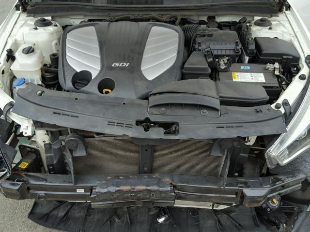 KNALN4D70E5126427 - 2014 KIA CADENZA PR WHITE photo 7