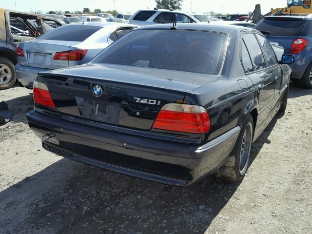 WBAGG83421DN87624 - 2001 BMW 740 I AUTO BLACK photo 4