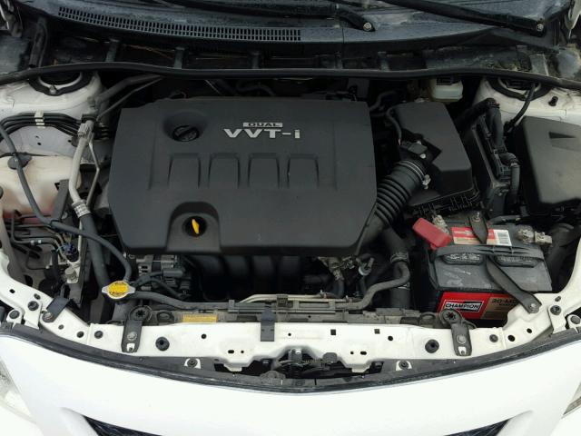 JTDBU4EE6AJ077220 - 2010 TOYOTA COROLLA BA WHITE photo 7