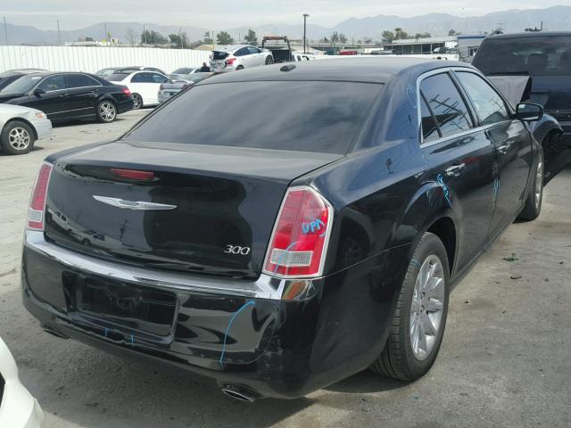 2C3CCAAG5EH375783 - 2014 CHRYSLER 300 BLACK photo 4