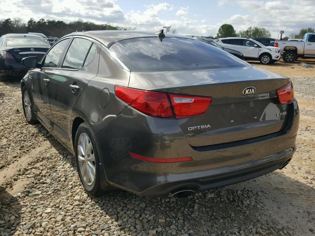 5XXGN4A75EG271175 - 2014 KIA OPTIMA EX BROWN photo 3