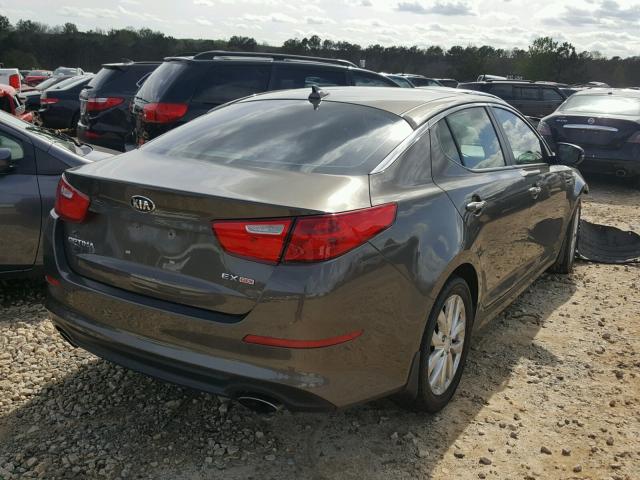 5XXGN4A75EG271175 - 2014 KIA OPTIMA EX BROWN photo 4