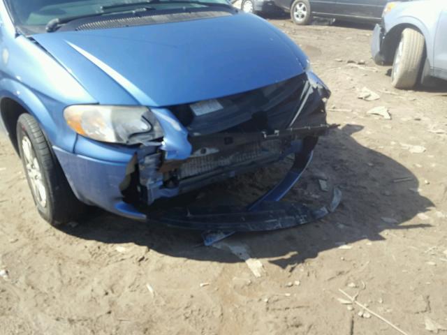 1D4GP24R27B166908 - 2007 DODGE GRAND CARA BLUE photo 9