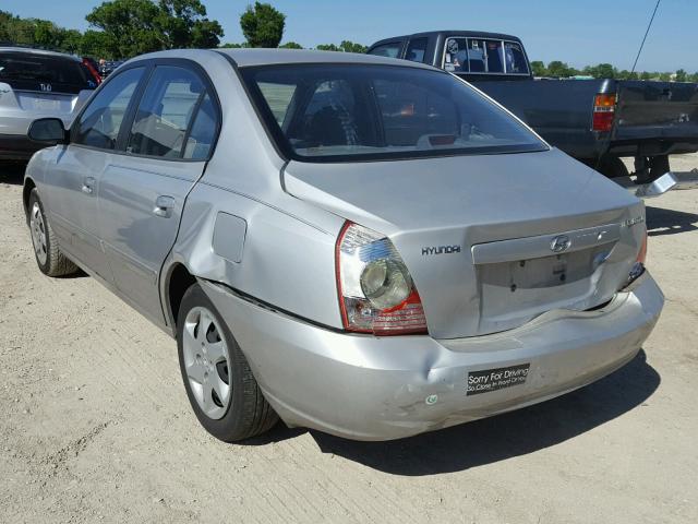 KMHDN46D35U994059 - 2005 HYUNDAI ELANTRA GL SILVER photo 3