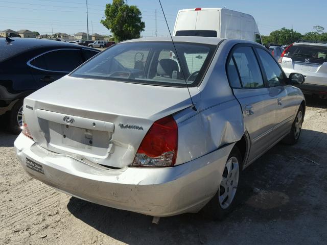 KMHDN46D35U994059 - 2005 HYUNDAI ELANTRA GL SILVER photo 4