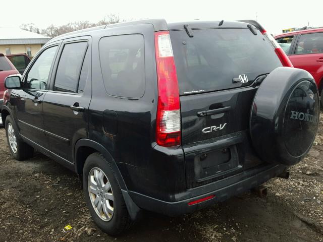 JHLRD789X5C011524 - 2005 HONDA CR-V SE BLACK photo 3