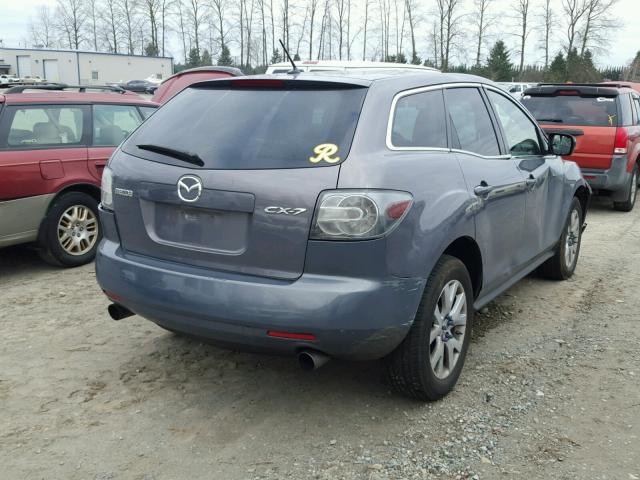 JM3ER293480171809 - 2008 MAZDA CX-7 BLUE photo 4