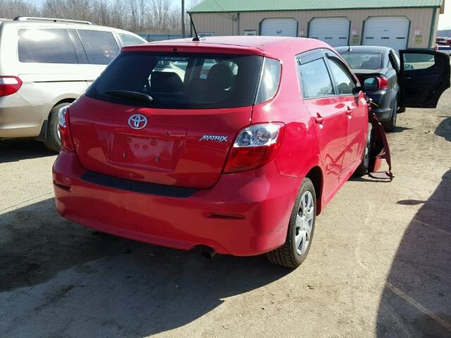 2T1KU4EE2BC696426 - 2011 TOYOTA COROLLA MA RED photo 4