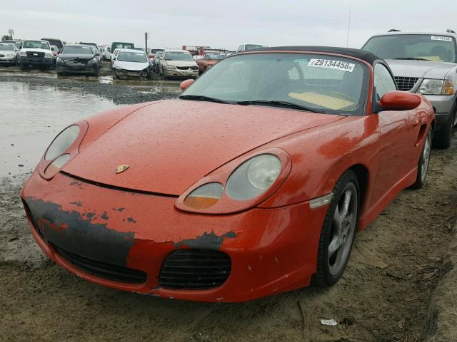 WP0CB29851U660265 - 2001 PORSCHE BOXSTER S ORANGE photo 2