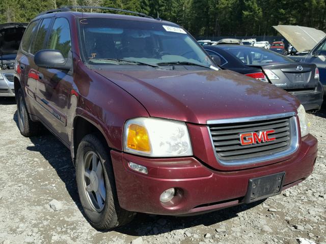 1GKDT13S652114127 - 2005 GMC ENVOY MAROON photo 1