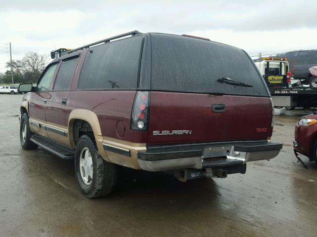 1GKFK16R1XJ784634 - 1999 GMC SUBURBAN K RED photo 3