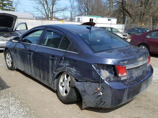 1G1PC5SB8D7143849 - 2013 CHEVROLET CRUZE LT BLUE photo 3