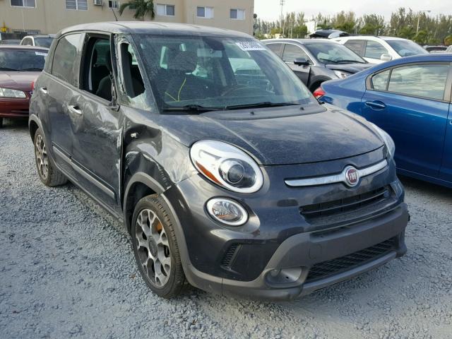 ZFBCFADH3EZ022498 - 2014 FIAT 500L TREKK GRAY photo 1