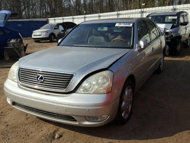 JTHBN30F130109943 - 2003 LEXUS LS 430 SILVER photo 2