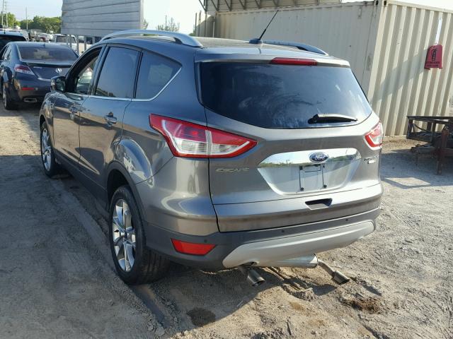 1FMCU9JX3EUD99564 - 2014 FORD ESCAPE TIT GRAY photo 3