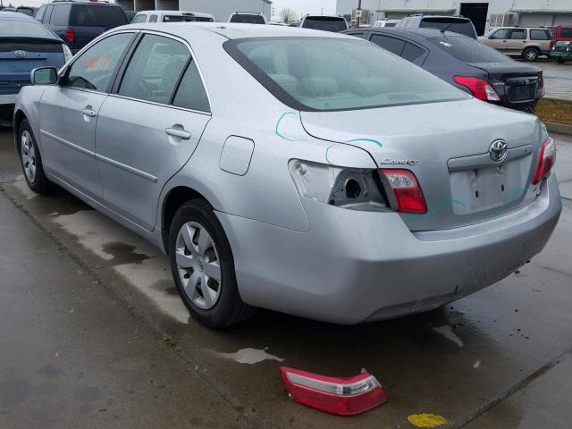 4T1BE46K57U709502 - 2007 TOYOTA CAMRY NEW SILVER photo 3