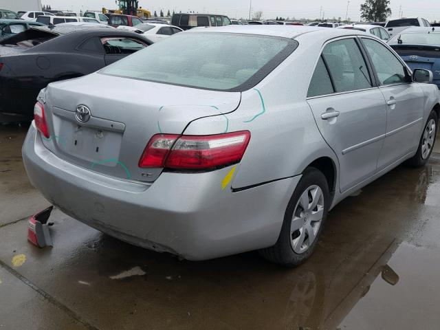 4T1BE46K57U709502 - 2007 TOYOTA CAMRY NEW SILVER photo 4