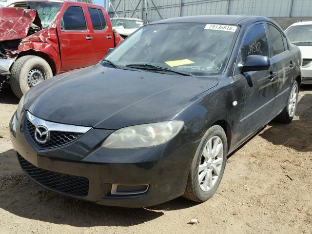 JM1BK32G681877449 - 2008 MAZDA 3 I BLACK photo 2